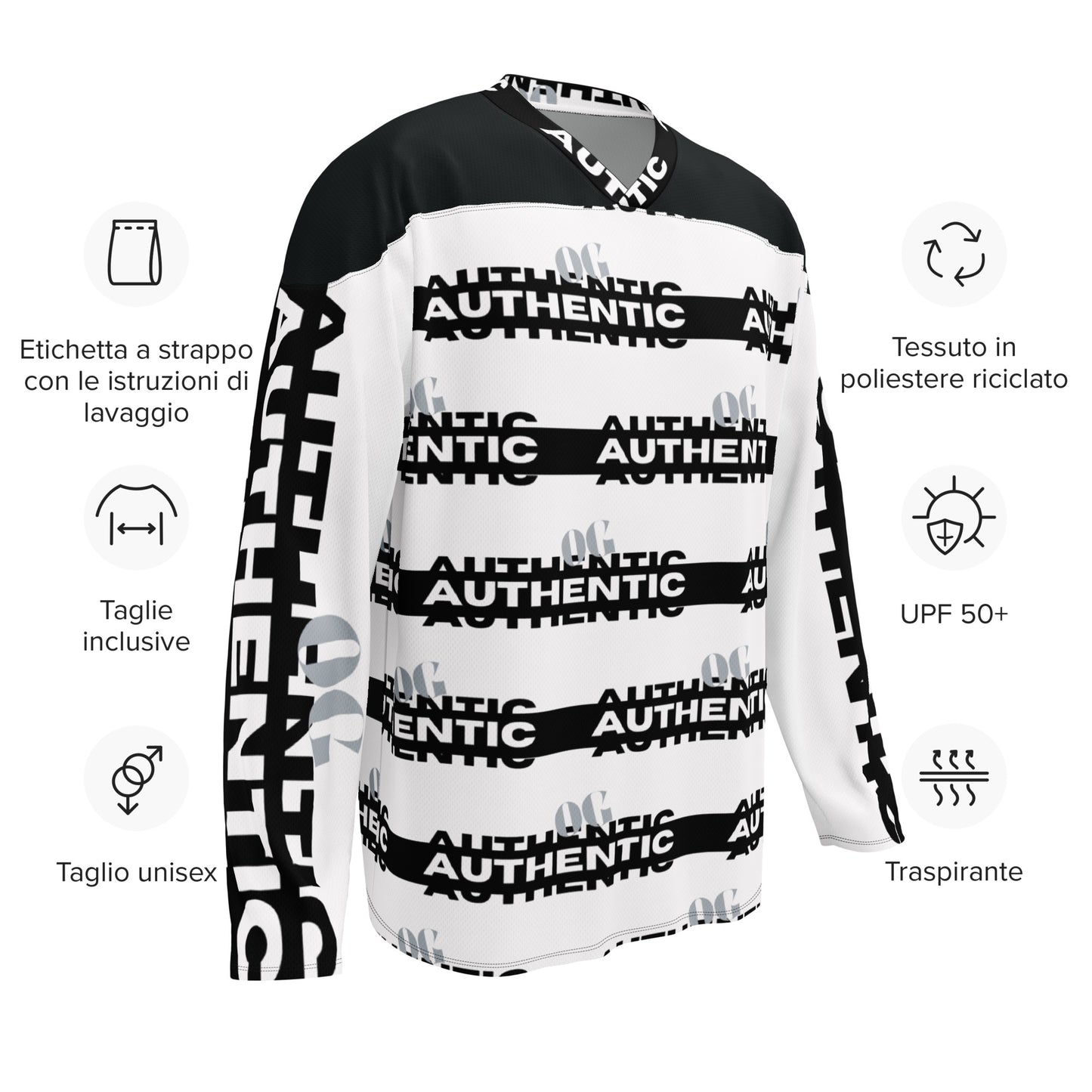 Recycled hockey fan jersey