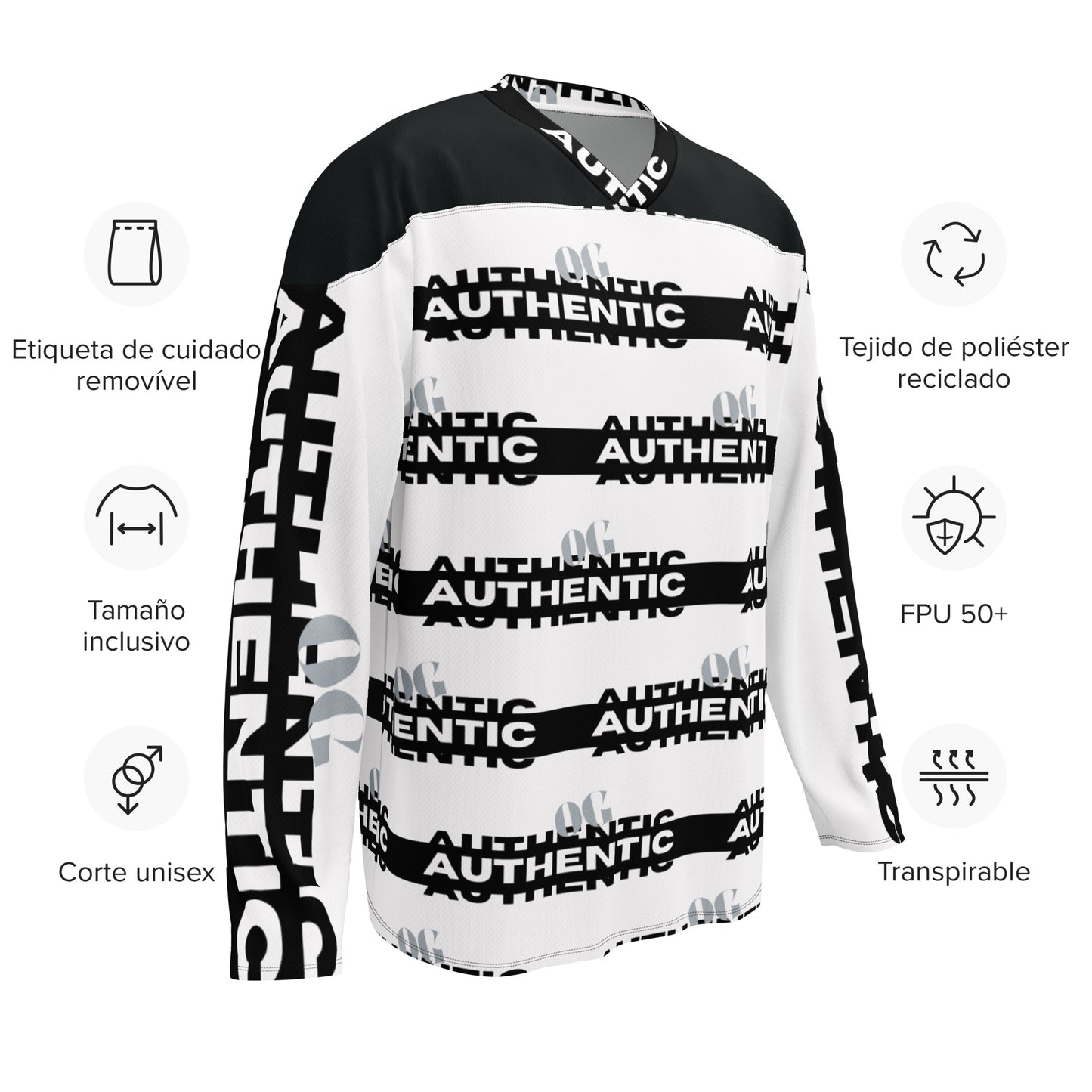 Recycled hockey fan jersey