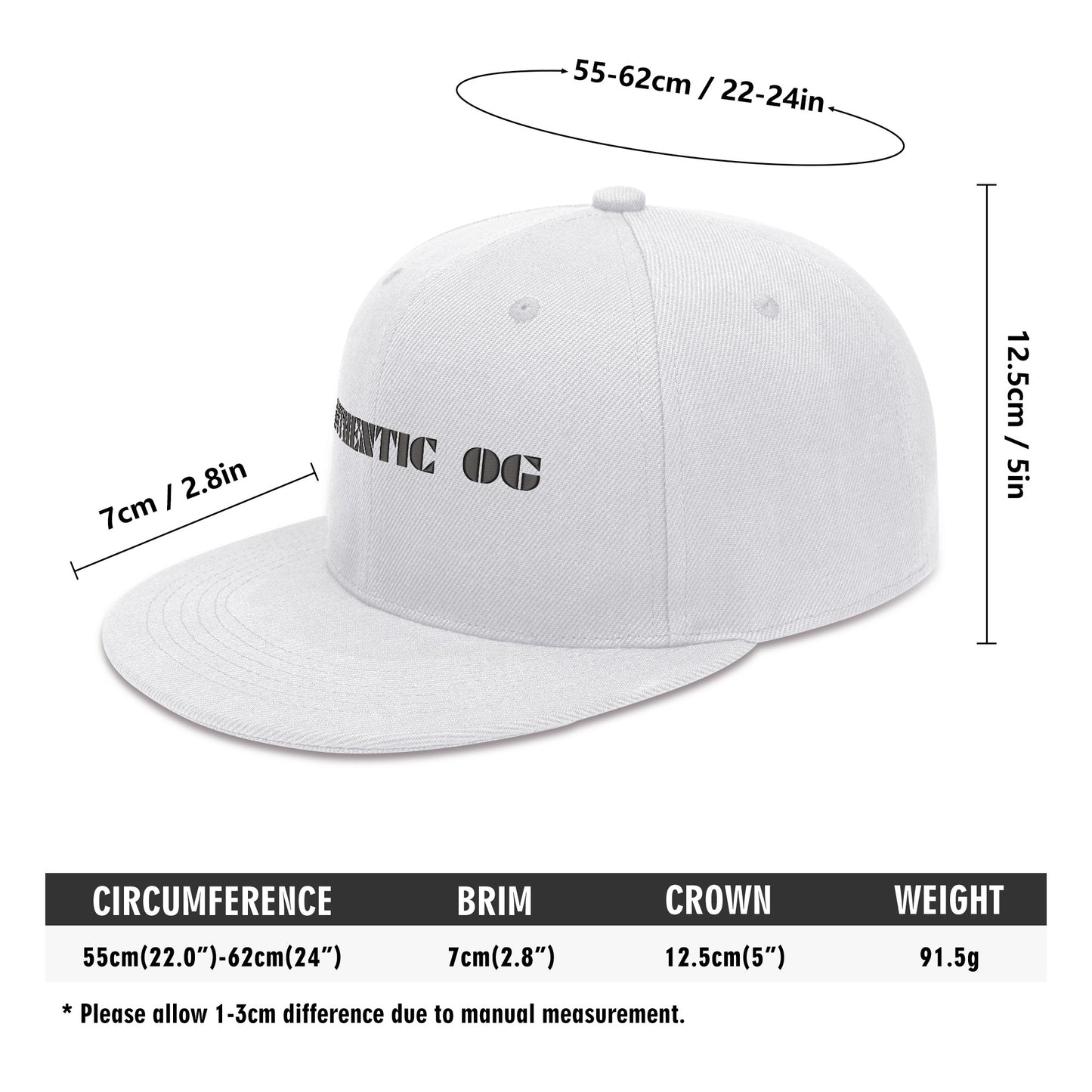 All Over Embroidered Hip-hop Hats