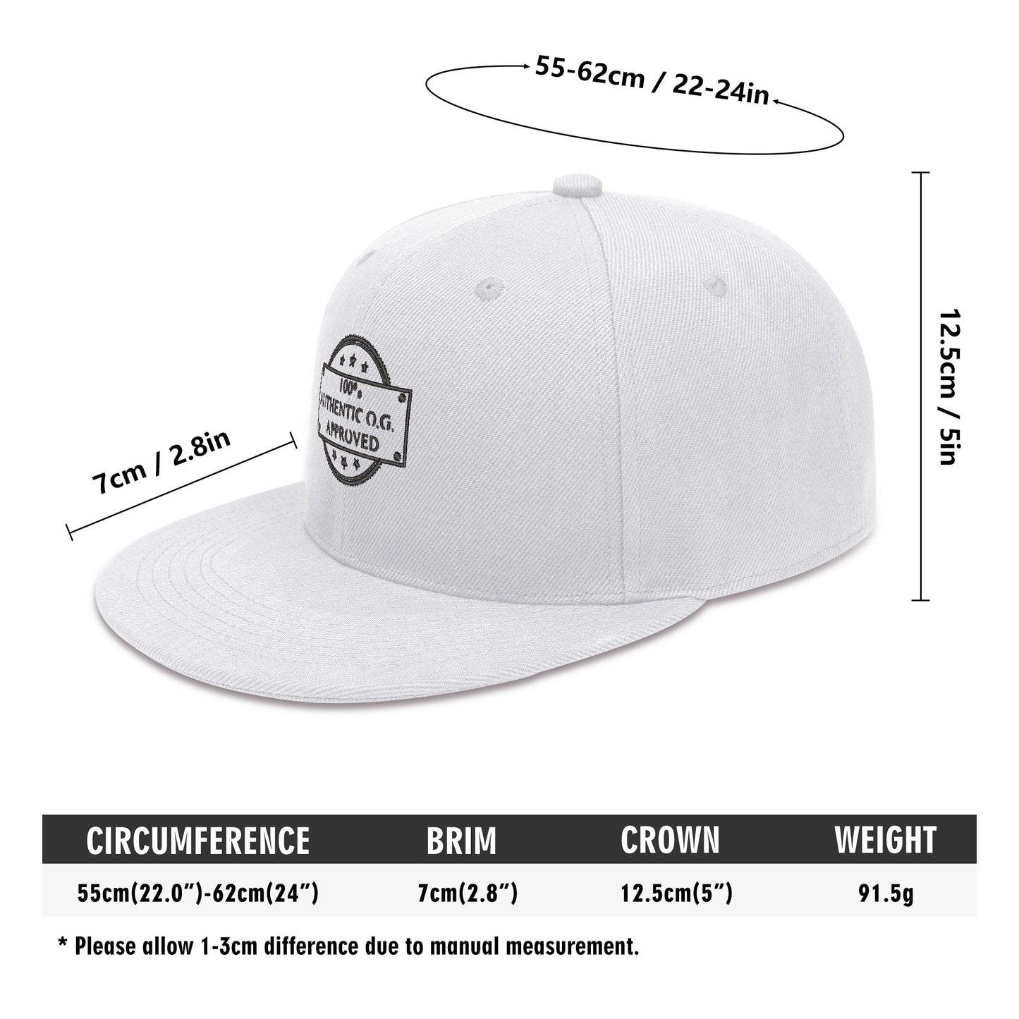 All Over Embroidered Hip-hop Hats
