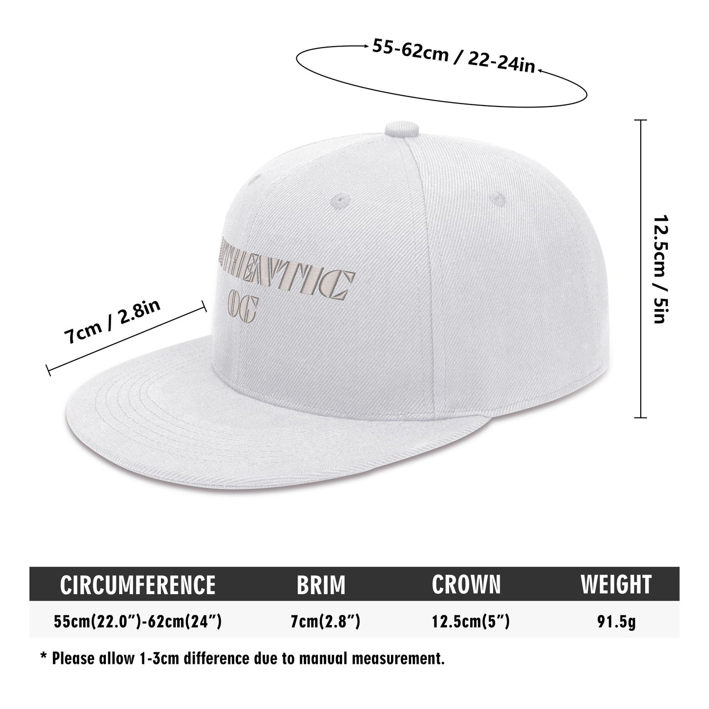 All Over Embroidered Hip-hop Hats