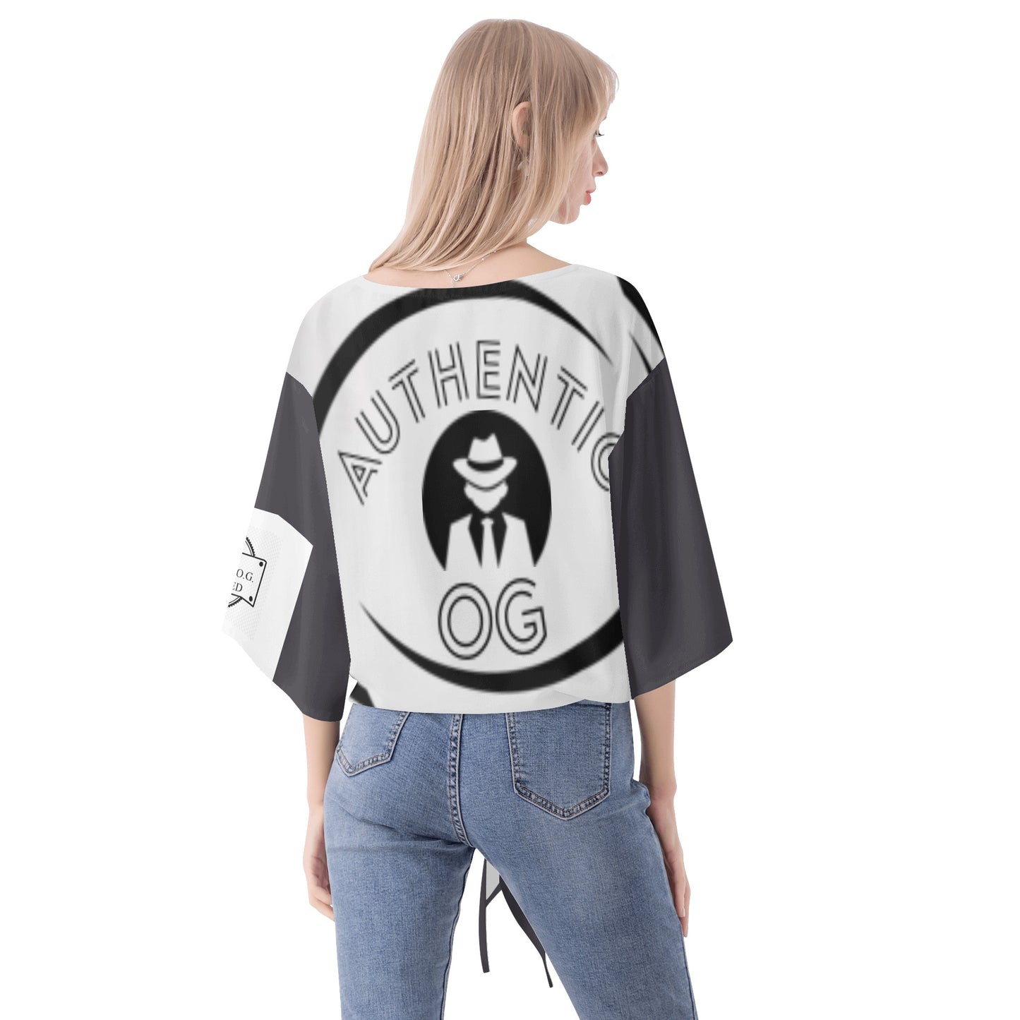 Women‘s’ V-neck Streamers Blouse