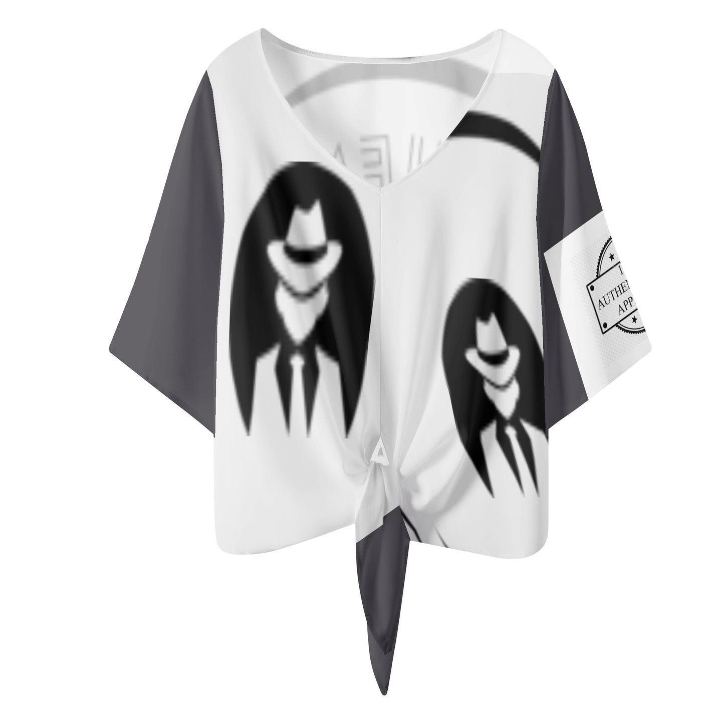 Women‘s’ V-neck Streamers Blouse