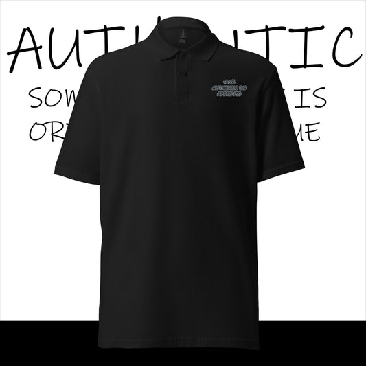 Unisex pique polo shirt