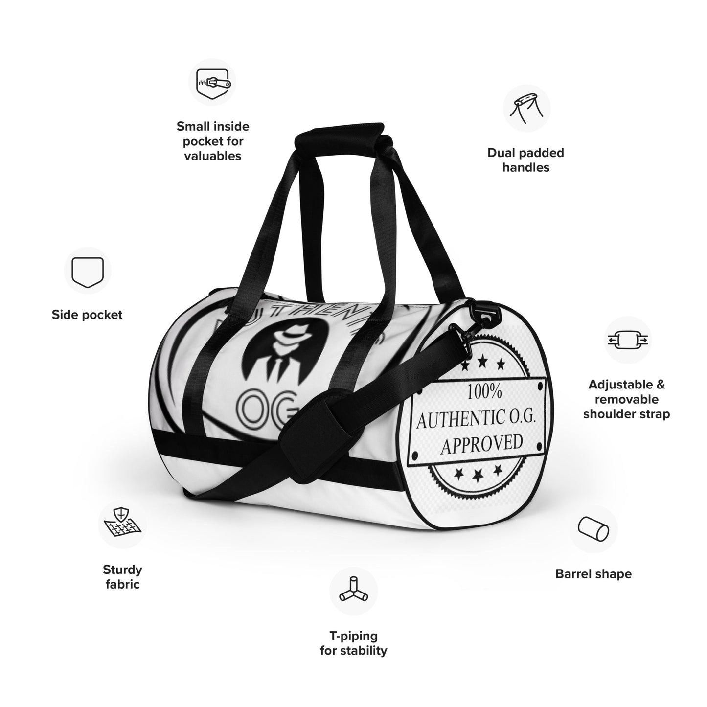 All-over print gym bag